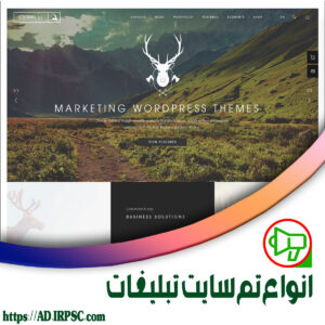 انواع تم سایت تبلیغات